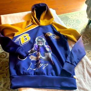 NWOT Lamar Jackson Ravens hoodie, adult small